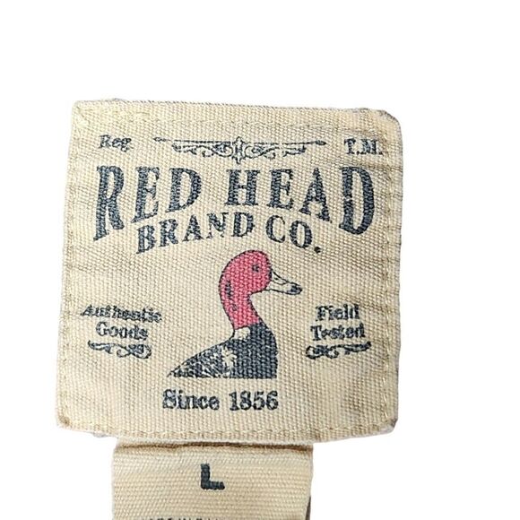 RedHead Flannel Shirt Mens Large Long Sleeve Button Up  Pre-owned in gently wor - Picture 3 of 7